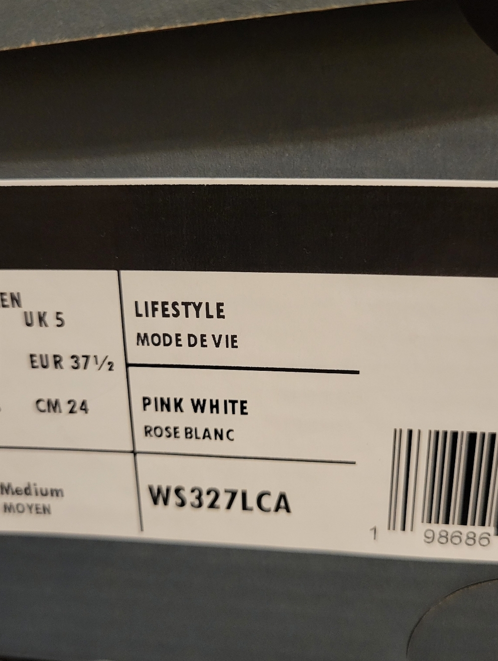 New Balance 327 Women's Pink Lace Accent with 'N' Logo ,size 7 RARE - Picture 16 of 16